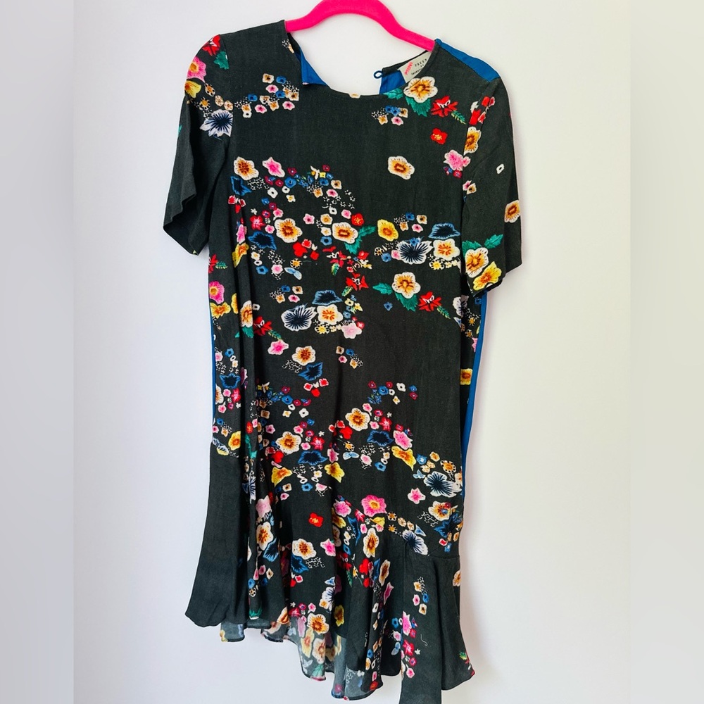 Preen by Thornton Bregazzi Black Floral Mini Dress